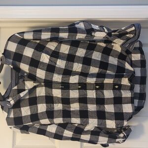 Tommy Hilfiger flannel blue and white small